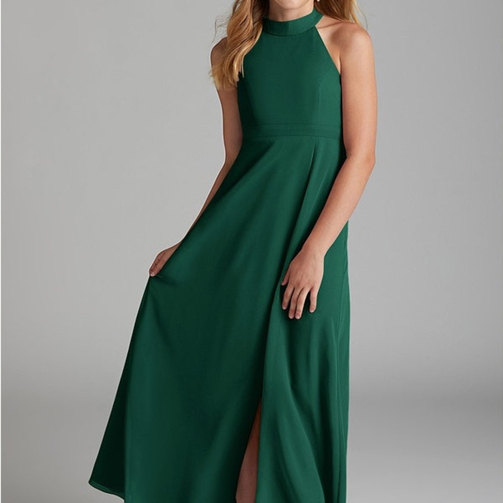 Azazie junior clarice emerald green